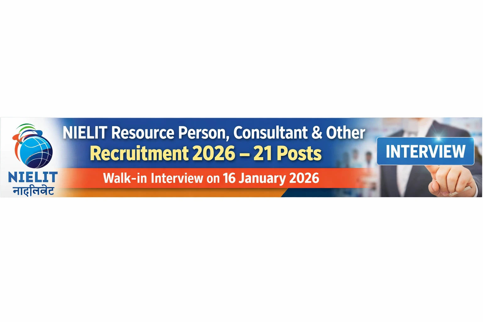 NIELIT Resource Person, Consultant & Other Recruitment 2026 – 21 Posts