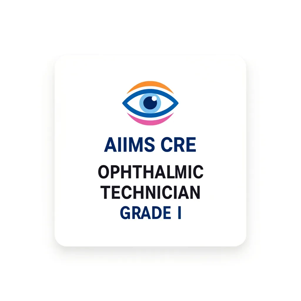 AIIMS CRE Ophthalmic Technician Grade I